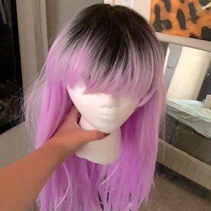 Purple/pink wig